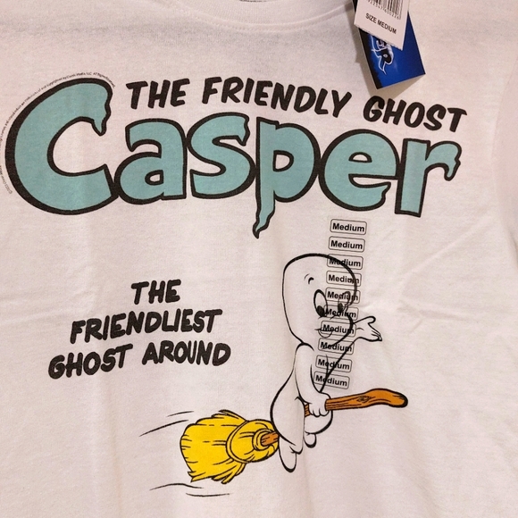 CASPER THE FRIENDLY GHOST TEE NWT - Picture 6 of 8